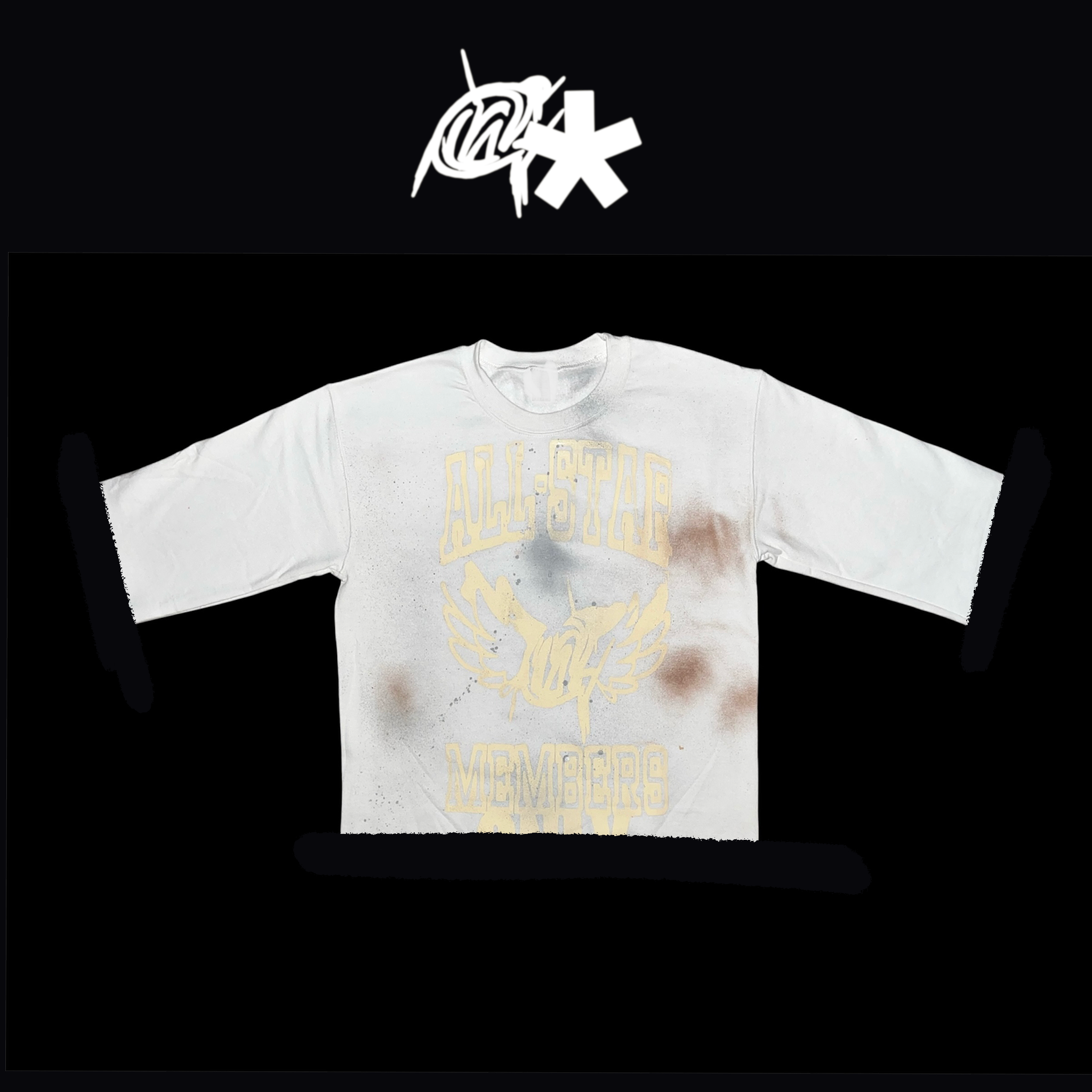 Off-white All-star graffiti shirt